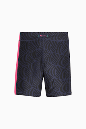 Shorts d’entraînement de vélo PUMA x lemlem Femme, PUMA Navy-PUMA Black, extralarge