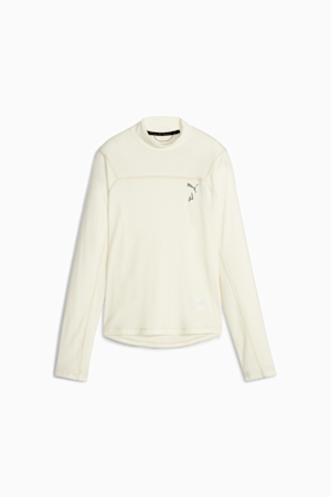 SEASONS Women's Long Sleeve Tee, Alpine Snow, extralarge
