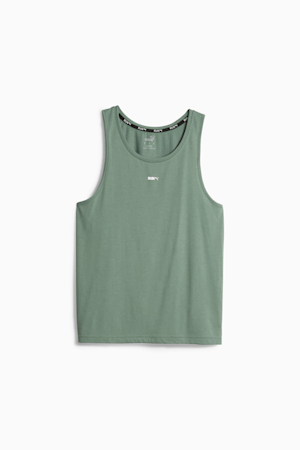 M RUN Men's Running Tank Top, Eucalyptus, extralarge