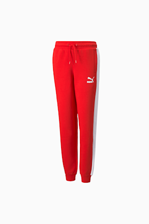 Iconic T7 Boys' Track Pants, High Risk Red, extralarge