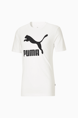 Classics Logo Men's Tee, Puma White-Puma Black, extralarge