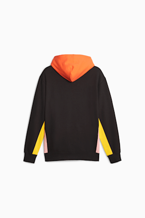Classics Block Men's Hoodie, PUMA Black-Hot Heat, extralarge