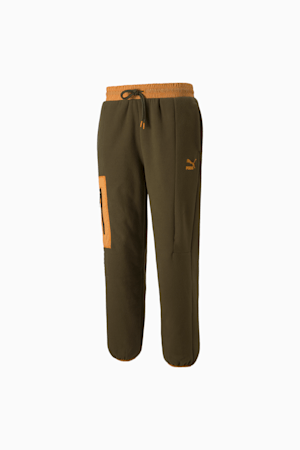 Sportswear by PUMA Men's Polar Fleece Pants, Deep Olive, extralarge