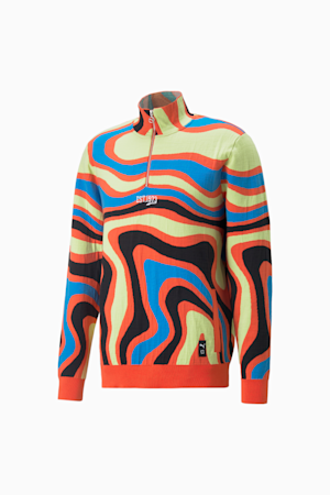 Chandail en molleton Lava Knit Basketball Homme, Hot Coral, extralarge
