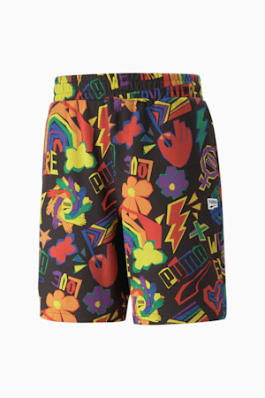 Downtown Pride We Are Everywhere Printed Shorts, PUMA Black-AOP, extralarge