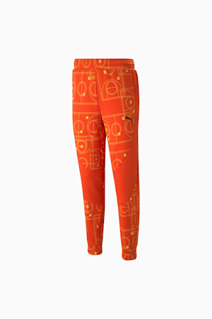 MVP Dime Basketball Pants Men, Warm Earth-Fresh Pear-AOP, extralarge