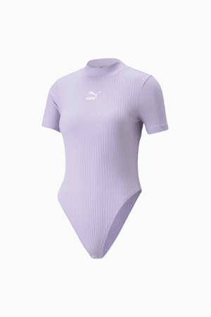 Classics Ribbed Bodysuit Women, Vivid Violet, extralarge-GBR