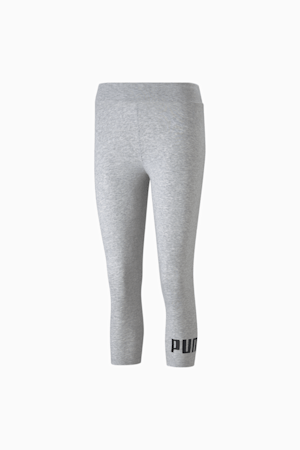 Essentials Women's 3/4 Logo Leggings, Light Gray Heather, extralarge