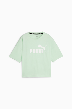 Essentials Logo Cropped Tee Women, Fresh Mint, extralarge-GBR