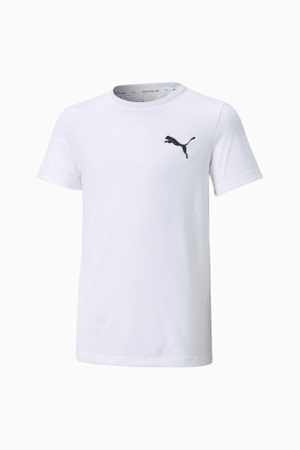 Active Small Logo Youth Tee, Puma White, extralarge-GBR