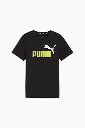 T-shirt Essentials+ Enfant et Adolescent, PUMA Black-Lime Sheen, extralarge