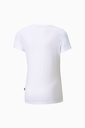 Essentials Logo Girls' Tee, Puma White, extralarge