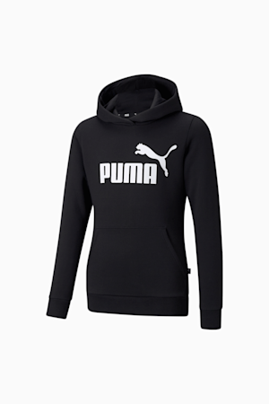 Essentials Logo Youth Hoodie, Puma Black, extralarge-GBR