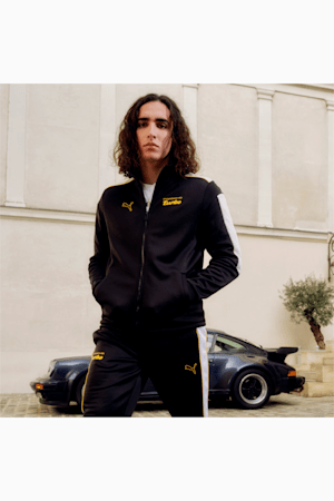 Porsche Legacy MT7 Men's Track Jacket, PUMA Black, extralarge