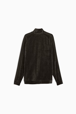 T7 Men's Velour Track Jacket, PUMA Black, extralarge-GBR
