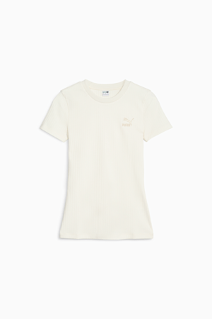 Classics Women's Ribbed Slim Tee, no color, extralarge