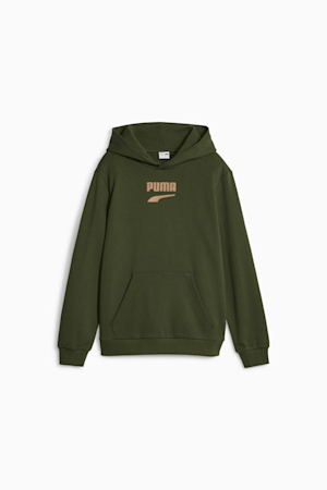 Downtown Boys' Logo Hoodie, Myrtle, extralarge