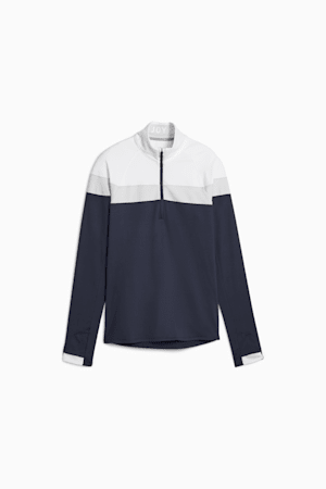 Women's Golf Lightweight Quarter-Zip, Navy Blazer-Ash Gray, extralarge-GBR