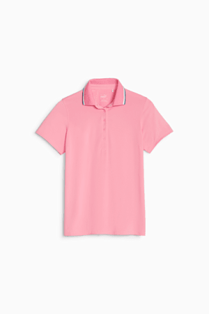 CLOUDSPUN Tipped Women's Golf Polo, Strawberry Burst-Bold Blue, extralarge-GBR