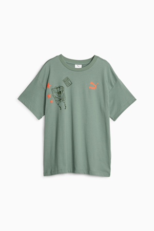 T-shirt graphique PUMA x SPONGEBOB SQUAREPANTS Jeunes, Eucalyptus, extralarge