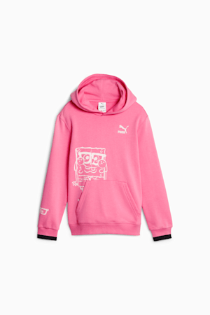 PUMA x SPONGEBOB SQUAREPANTS Kids' Hoodie, Strawberry Burst, extralarge