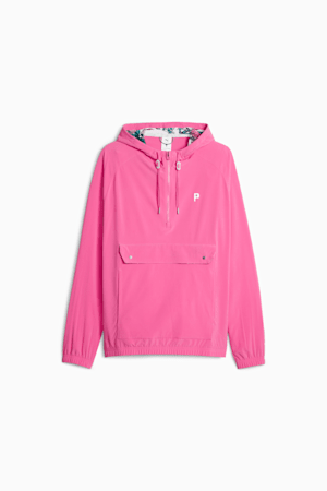 PUMA x Palm Tree Crew Men's Anorak Jacket, Charming Pink-White Glow, extralarge-GBR