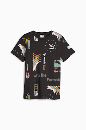 Classics Brand Love Printed Boys' Tee, PUMA Black, extralarge
