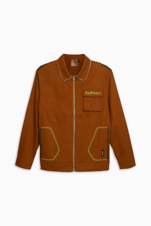 PUMA x LAMELO BALL LaFrancé Men's Work Jacket, Teak-Chestnut Brown, extralarge