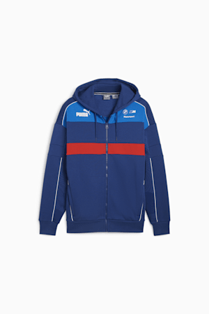 BMW M Motorsport SDS Men's Motorsports Hooded Sweat Jacket, Pro Blue-M Color, extralarge