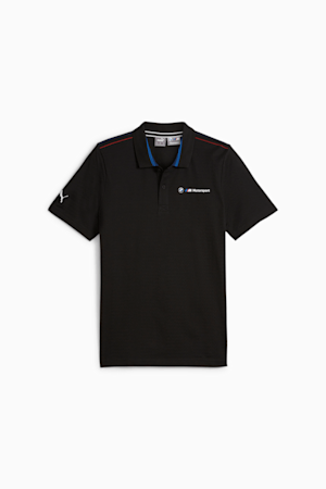 BMW M Motorsport Men's Jacquard Polo, PUMA Black, extralarge