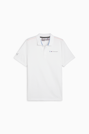 BMW M Motorsport Men's Jacquard Polo, PUMA White, extralarge