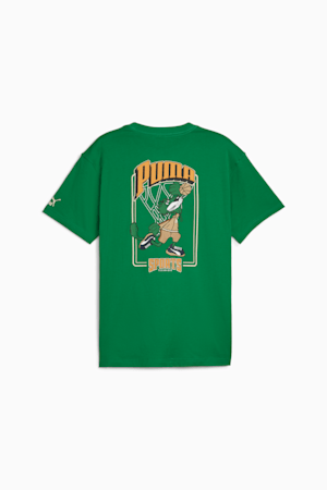 For the Fanbase PUMA TEAM Men's Graphic Tee, Archive Green, extralarge