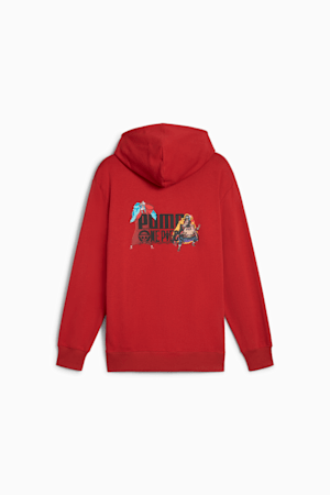 PUMA x ONE PIECE Men's Hoodie, Club Red, extralarge