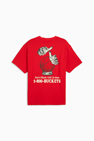 1-800-Buckets Men's Basketball Tee, For All Time Red, extralarge-GBR