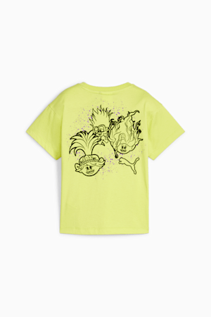 PUMA x TROLLS Kids' Graphic Tee, Lime Sheen, extralarge-GBR