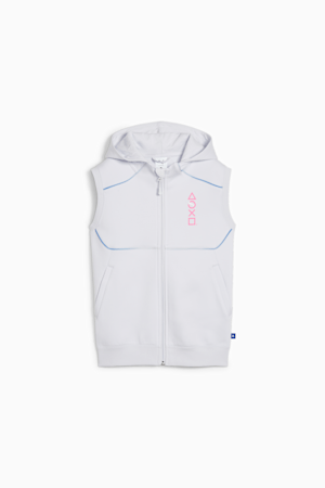 PUMA x PLAYSTATION Youth Sleeveless Hoodie, Silver Mist, extralarge-GBR