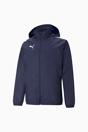 teamLIGA All-Weather Men's Football Jacket, Peacoat-Puma Black, extralarge-GBR