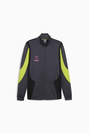 Veste de soccer KING Pro Homme, Strong Gray-Electric Lime, extralarge