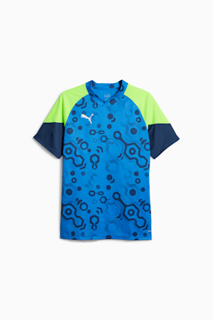 Chandail de soccer individualCUP, Persian Blue-Pro Green, extralarge