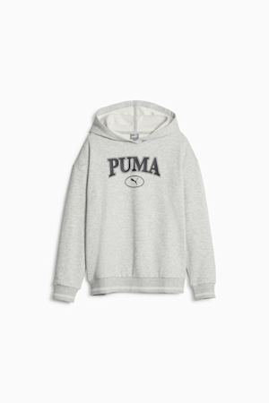 PUMA SQUAD Youth Hoodie, Light Gray Heather, extralarge-GBR