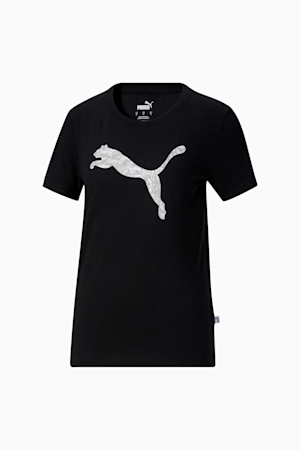 PUMA Cat Fill Women's Tee, PUMA Black, extralarge