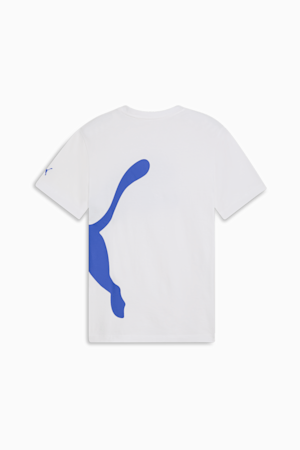 Oversized Logo Men's Tee, PUMA White-Dazzling Blue, extralarge