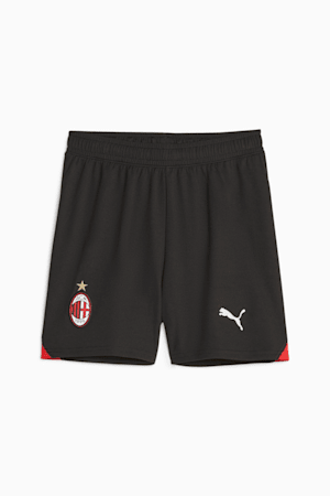 AC Milan Youth Football Shorts, PUMA Black-For All Time Red, extralarge-GBR