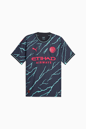 Troisième maillot authentique Manchester City 23/24 Homme, Dark Navy-Hero Blue, extralarge