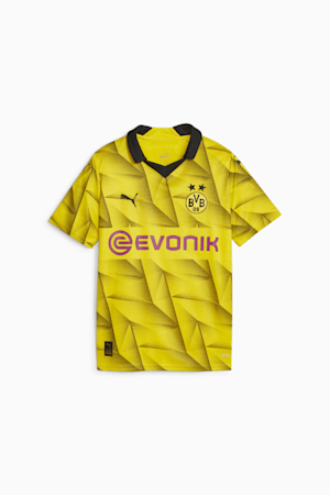 Borussia Dortmund 23/24 Youth Third Jersey, Cyber Yellow-PUMA Black, extralarge-GBR