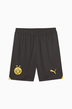 Borussia Dortmund Men's Soccer Shorts, PUMA Black-Cyber Yellow, extralarge