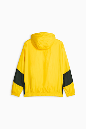 Borussia Dortmund Men's Prematch Soccer Jacket, Cyber Yellow-PUMA Black, extralarge