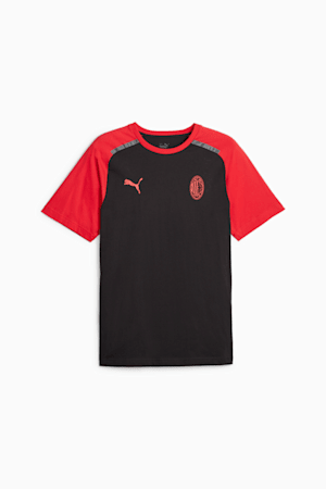 AC Milan Football Casuals Tee, PUMA Black-For All Time Red, extralarge-GBR
