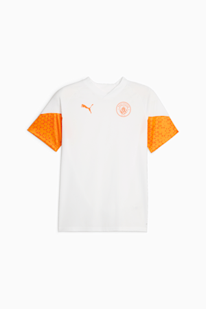 Manchester City Football Training Jersey, PUMA White-Orange Popsicle, extralarge-GBR