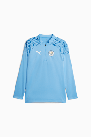 Manchester City Football Quarter-zip, Team Light Blue-Lake Blue, extralarge-GBR